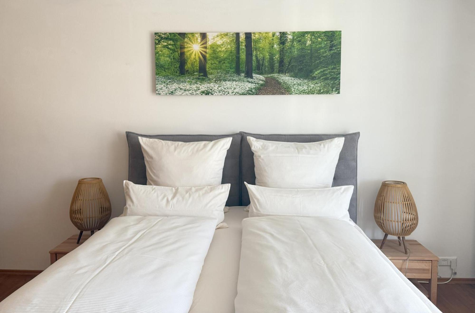 Fe Wo Brunnen - 120 Qm - Ruhige Lage - Viel Natur- Komfortabel - Grosser Balkon Und Garten เมมมิงเงน ภายนอก รูปภาพ